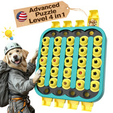KADTC U.S. Brand & Design All IN ONE -4 Difficult Levels of Challenge Extra-Large Size Advanced Dog Puzzle Toy For Small/Medium/Large Smart Dogs Hard Puzzles Toys Brain Mental Stimulation Games